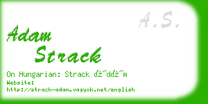 adam strack business card
